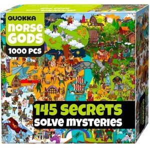 Quokka Norse Gods 1000 Piece Jigsaw Puzzle 145 Secrets Solve Mysteries New